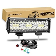 8D 9 inch 180W Led Work Light Bar with 12V 9 inch 180W  12V Wiring Toggle