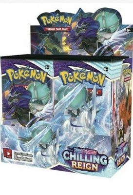 6-Pack CASE Pokemon TCG Chilling Reign Booster Box FACTORY SEALED
