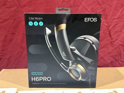 EPOS H6Pro Closed Acoustic Gaming with Mic   Immersive Sound,