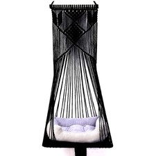 Best Macrame Hanging Cat Hammock Bed Swing House Space Saving Window Perch with