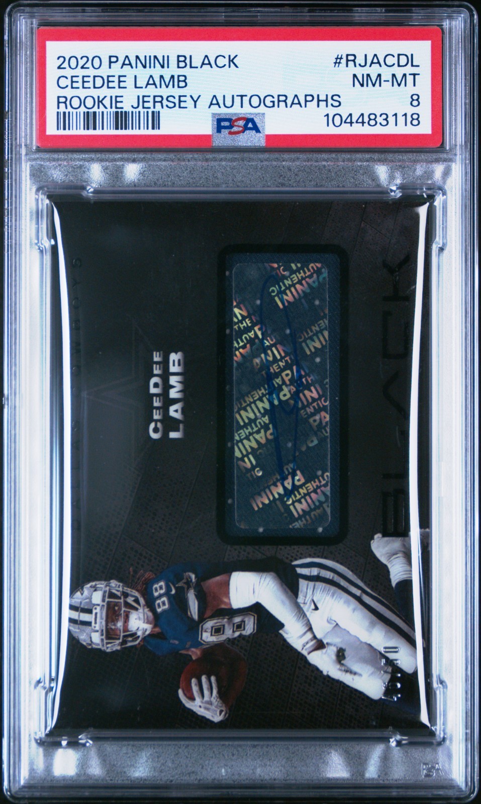 CeeDee Lamb Panini Black Rookie Jersey Autographs #RJACDL Base