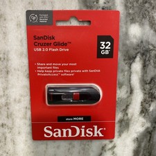 SanDisk Cruzer Glide 32GB USB 2.0 Computer Flash Drive-New Sealed