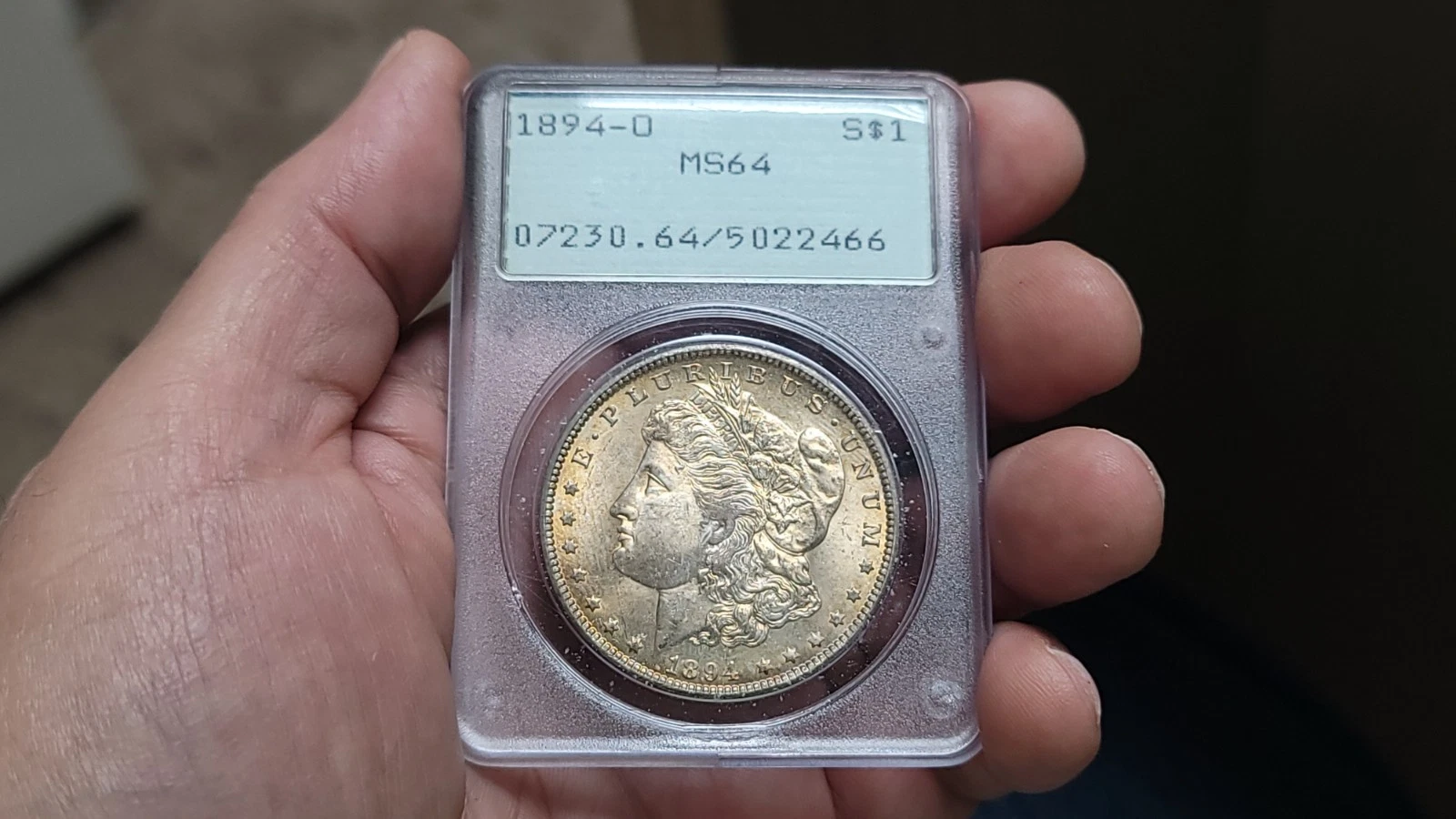 1894-O Morgan Silver Dollar $1 PCGS MS64 Rattler Holder Rare Key Date