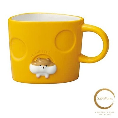 New Decor Corporation Hamkoron Hyokkori Ham Mug BR Size: Approx. W12 D9 H7.5