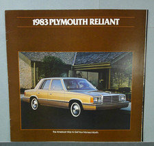 1983 Plymouth Reliant Sales Catalog