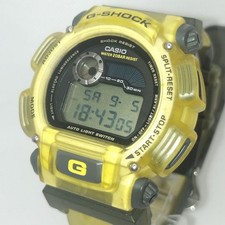 Casio G-Shock DW-9000 Vintage Quartz 90s Skeleton Yellow 200M Waterproof