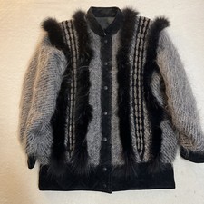 Womens Vintage Real Fox Fur Coat