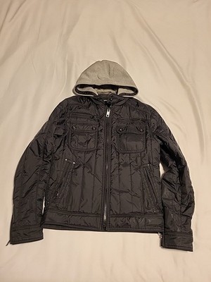 Angelo Litrico (C&A) Übergangsjacke Gr. S Schwarz mit abnehmbarer Kapuze