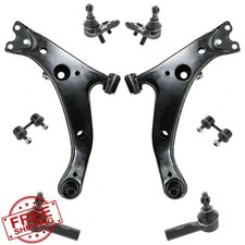 TRQ Front Steering Kit Ball Joint Control Arm Sway Bar Tie Rod Prizm Geo Coro...