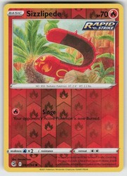 Sizzlipede 047/264 Reverse Holo Common Sword & Shield: Fusion Strike