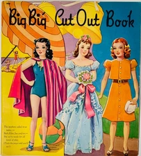 "Big Big Cut Out Book" 1941 Original Vintage Paper Dolls - UNCUT