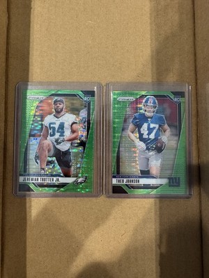 2024 Panini Prizm 2 Card Lot Green Pulsar Rookie Cards TROTTER JOHNSON 