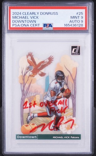 Michael Vick #25 2024 Clearly Donruss Downtown card