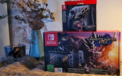 Nintendo Switch Monster Hunter Rise Edition + Pro Controller Limited   NEU OVP