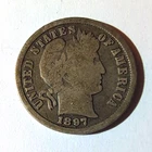 1897 Barber Dime 10C .900 Silver Business Strike Philadelphia Mint