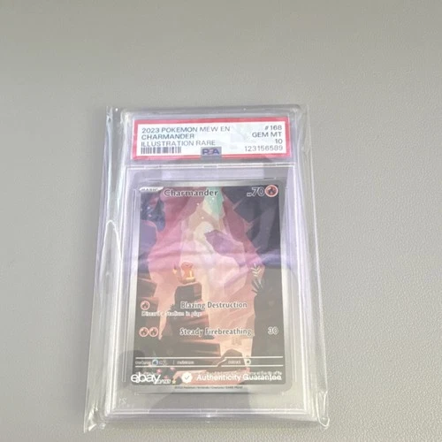 Pokémon 2023 Charmander Illustration Rare PSA 10 Scarlet & Violet 151 Holo #168