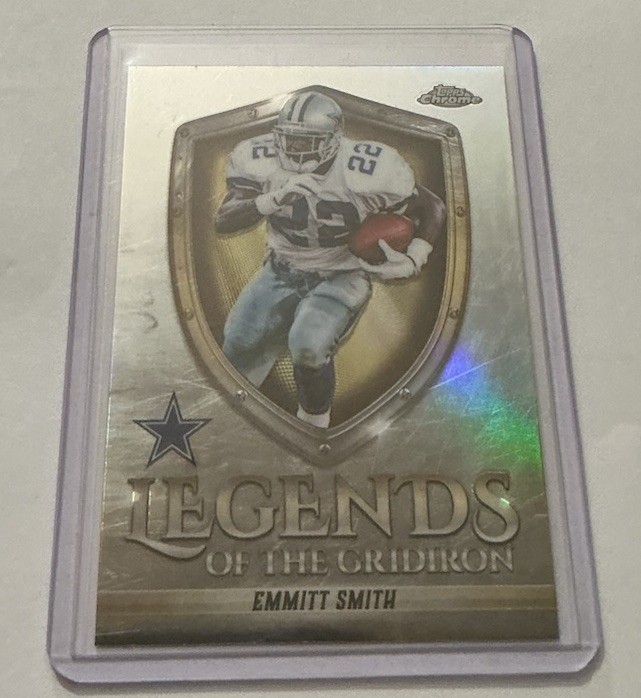 2025 Topps Chrome - Legends of the Gridiron Emmitt Smith #LOG-16 Refractor