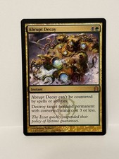 Abrupt Decay #141 Lightly Played (LP) Return to Ravnica RTR Magic MTG