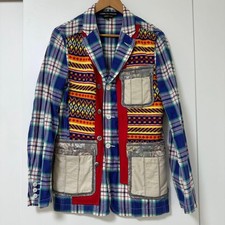 COMME des GARCONS HOMME PLUS Men's Patchwork Check Jacket FC ADA