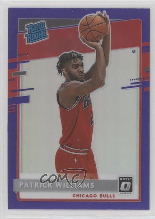 2020 Panini Donruss Optic Rated Rookie Purple Prizm Patrick Williams #154 14sx