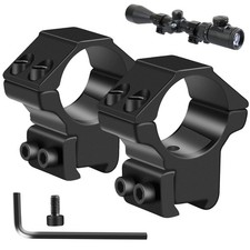 1'' Dovetail Scope Rings, 2Pcs High Profile 2Pcs Medium Profile 1 Inch Scop...