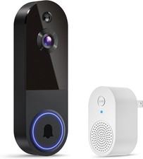 1080p Wireless Video Doorbell Camera, AI Human Detection, 2-Way Talk, Night Visi