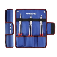 WORKPRO 11" Extra Long Needle Nose Plier 3PC Long Reach Straight Bent Nose Plier