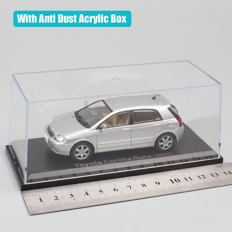 Newray 1/43 Scale Toyota carolla runx 2001 Diecast Metal Car Model Toy Silver - Image 3 of 4