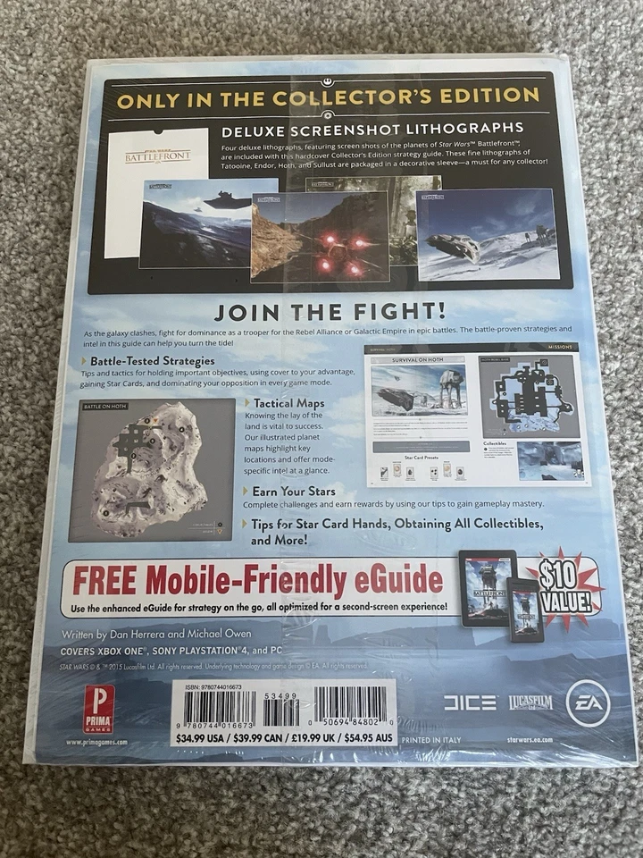Star Wars Battlefront Strategy Guide Collectors Edition HB Xbox One Ps4 & PC NEW - Image 4 of 4