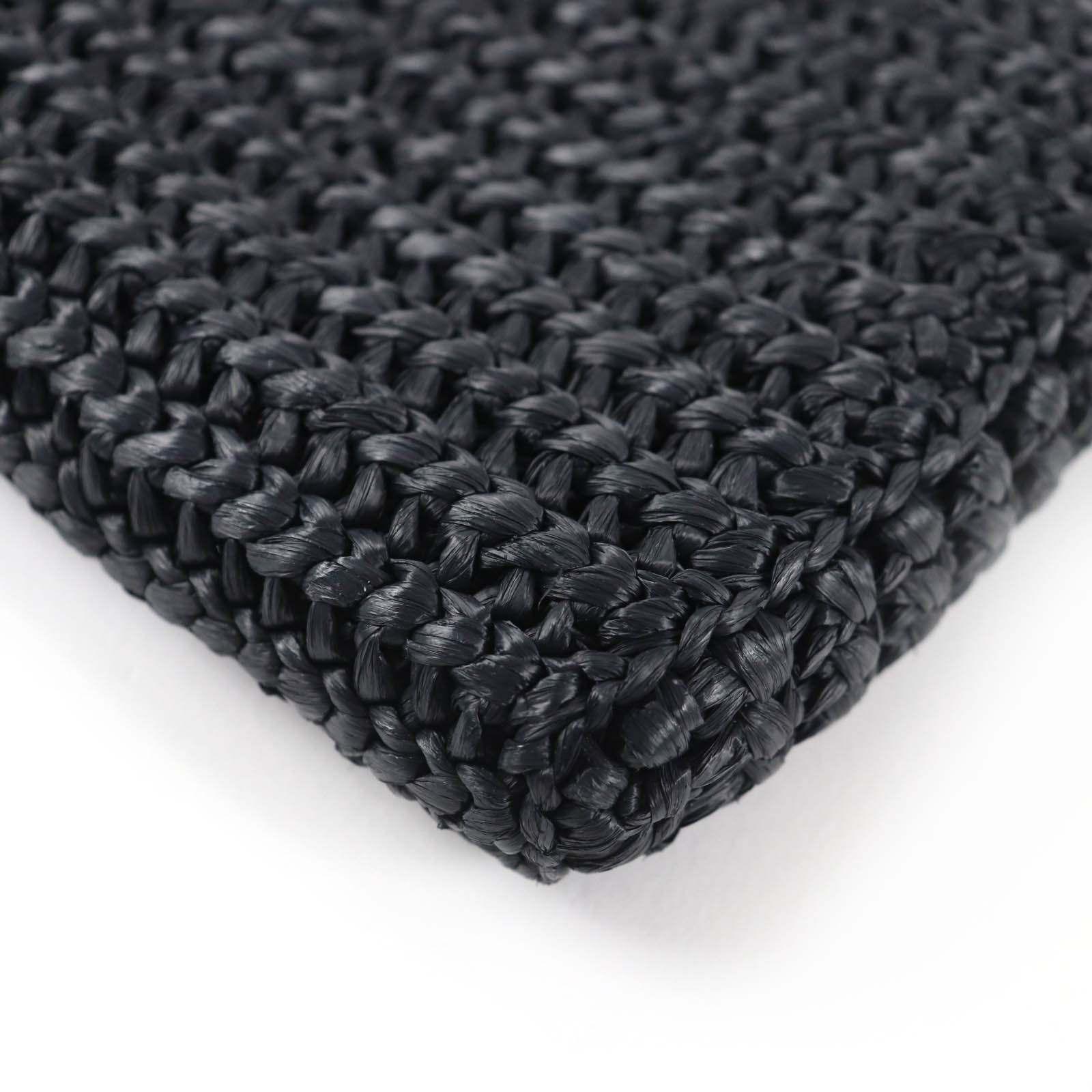 Excellent PRADA Shoulder Bag Crochet smartphone case pouch black Women 2ZT061 thumbnail 7