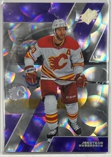 2023-24 SPx #85 Jonathan Huberdeau Parallax Purple SN084/49 Calgary Flames