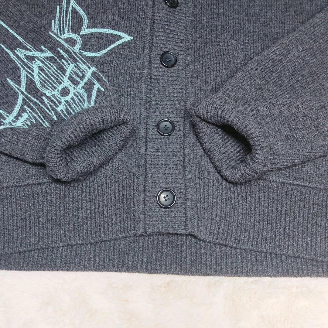 LOUIS VUITTON（LV） Lux Louis Vuitton Cardigan Frequenza Lv Grigio Antracite M