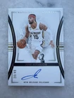 2023-24 Panini National Treasures Jose Alvarado On Card Auto 20/49 Pelicans NBA