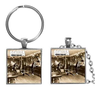 Pantera Cowboys From Hell Album Cover Keychain or Necklace Jewelry Heavy Metal
