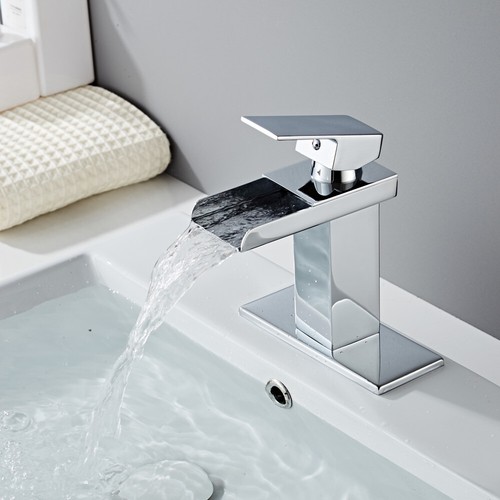 Grifo de baño cascada de 7" cromado/níquel cepillado/negro mate grifo de recipiente - Imagen 7 de 18