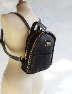 bebe Julia Mini Black Backpack RGT ? | eBay display picture 1