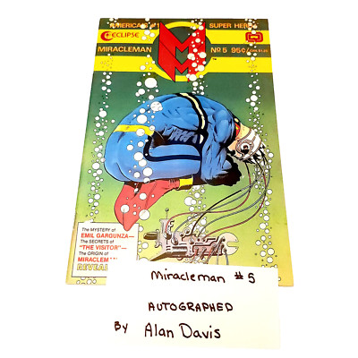 Miracleman #5 by Alan Moore & Alan Davis (Eclipse 1986 NM-) SIGNED by Alan Davis