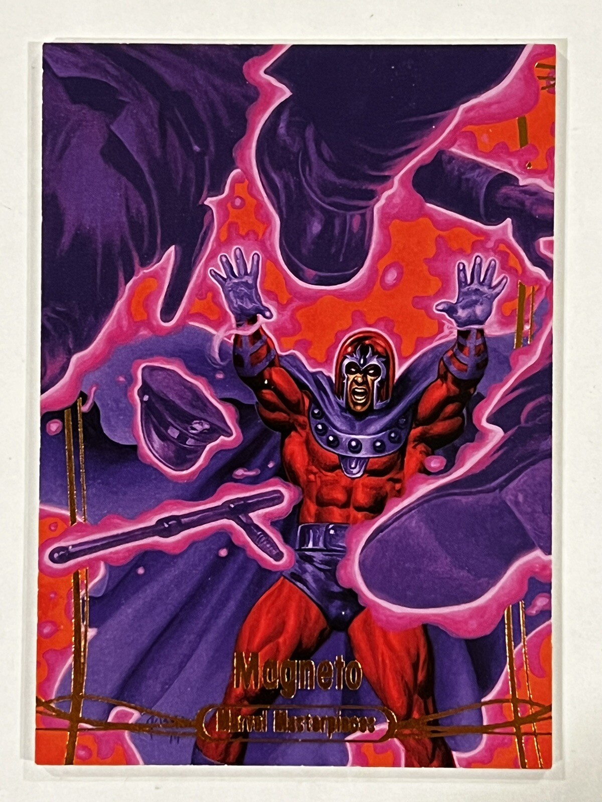 2016 Marvel Masterpieces Orange #72 Magneto 51/99 Single Tier 3 NM/M or Better😍