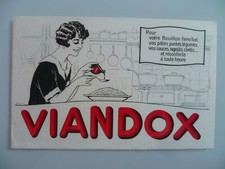 BUVARD PUBLICITAIRE ANCIEN / VIANDOX BOUILLON FAMILIAL PATES CUISINE