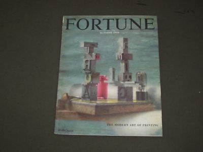 1949 OCTOBER FORTUNE MAGAZINE - GREAT COVER & ADS - F 693