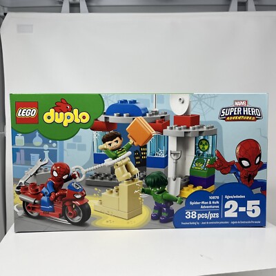 LEGO DUPLO Marvel Spider-Man Hulk Adventures 10876 38 pcs Figures  Motorcycle