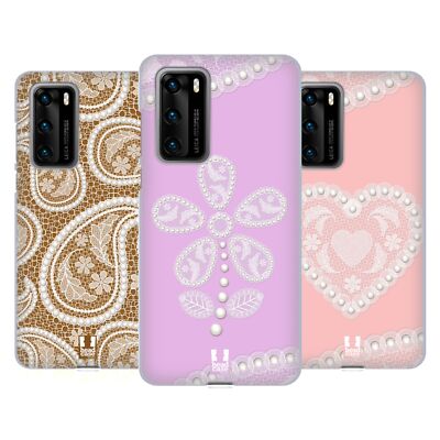 HEAD CASE DESIGNS LACES AND PEARLS 2 SOFT GEL CASE FOR HUAWEI PHONES 4