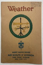1930 - Boy Scouts of America - Merit Badge Series Weather Booklet