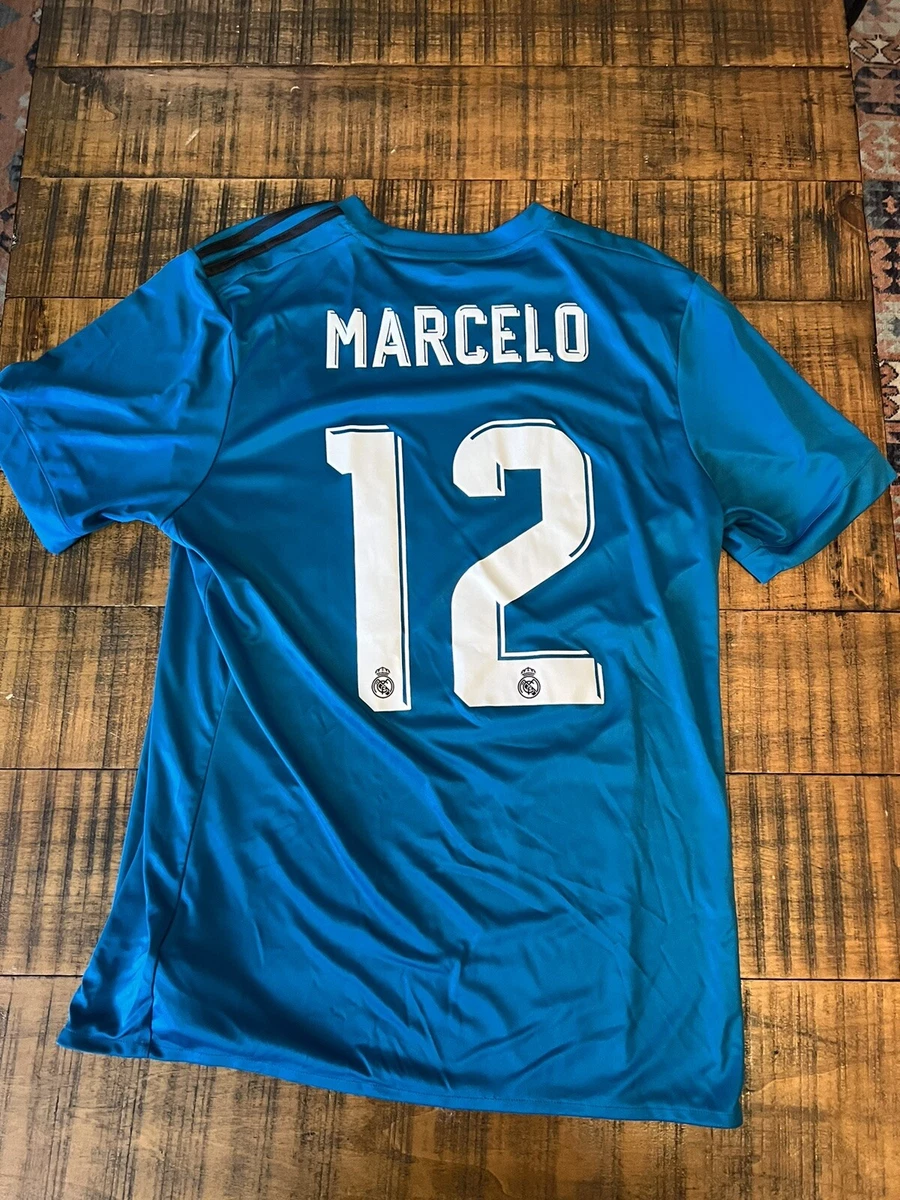 Marcelo Real Madrid Third Soccer Football Jersey 2017 2018 Mens Large LaLiga