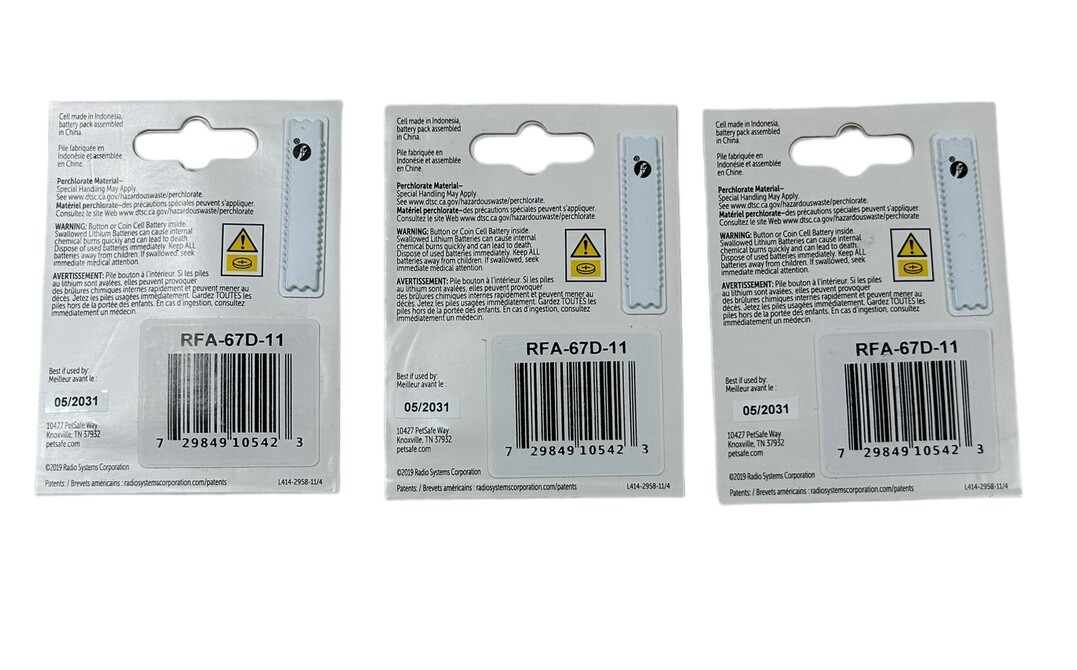 PetSafe RFA67D11 Batteries Wireless Dog Fence Collar PIF27519 PUL