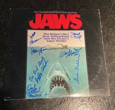 * JAWS * signed vinyl soundtrack * BACKLINIE, KRAMER, GOTTLIEB +5 MORE * PROOF 1