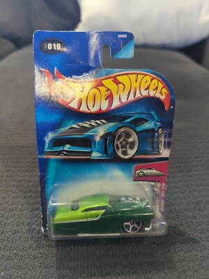 Hot Wheels 2004 First Editions 19/100 Hardnoze Merc 1949 Green w/ 5SPs