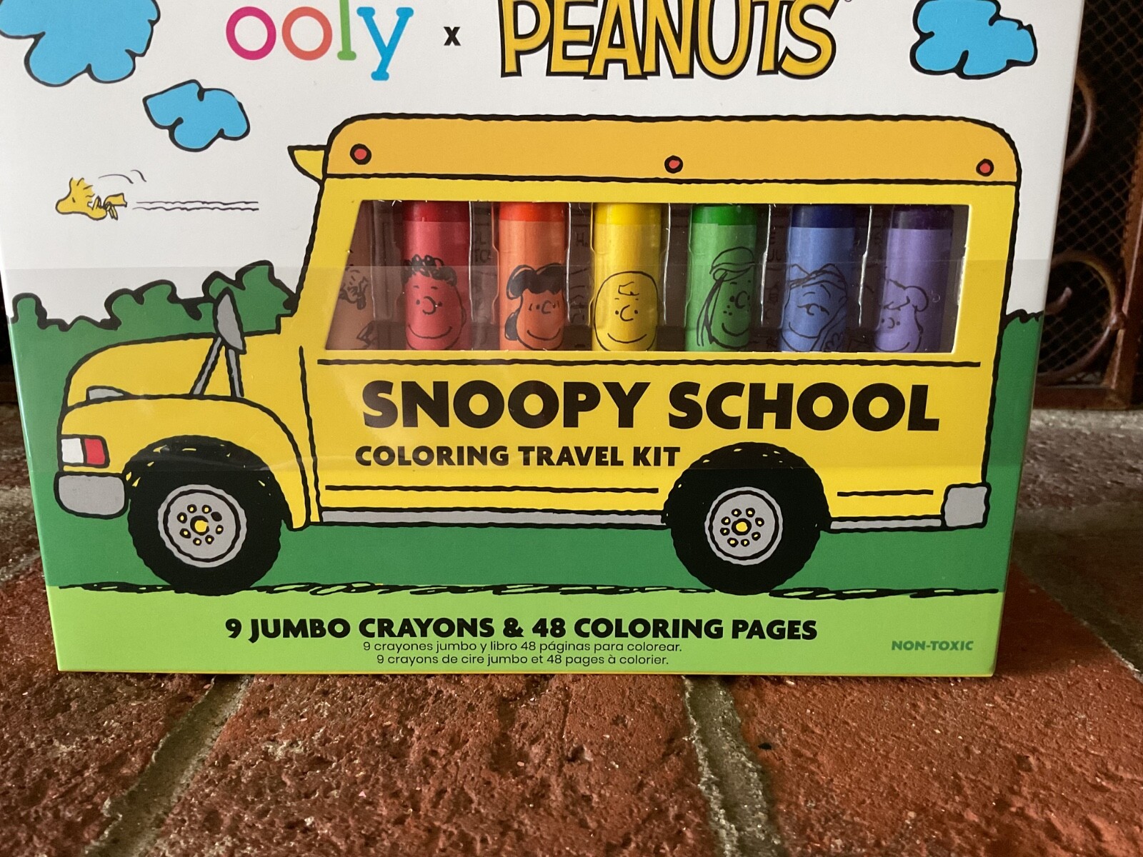 New Sealed Ooly X Peanuts Snoopy School Coloring Travel Kit Crayons & Color Book