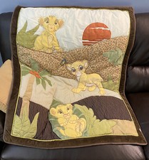 Disney Lion King Simbas Wild Adventure Quilted Crib Blanket Baby Comforter 36 45
