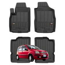 SET 4 TAPPETI in GOMMA TPE Adatti per FIAT Panda II (2003–2012) - PROLINE 3D